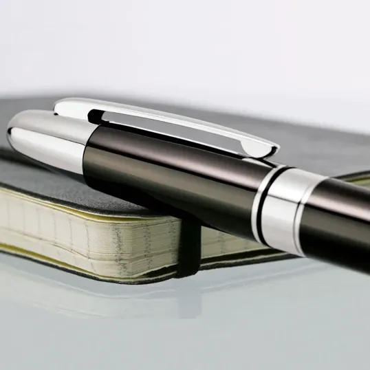 Presidio Ballpoint Pen, Solid Brass Twist-Action — view 4