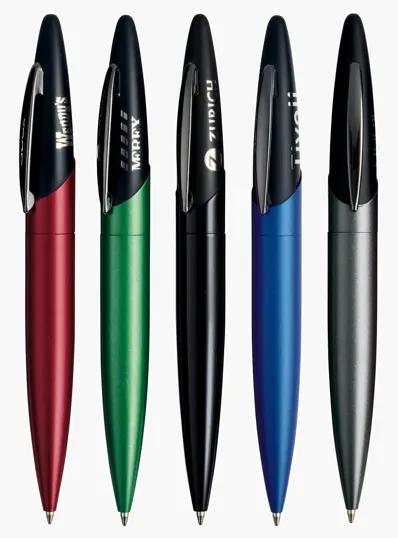 Agosto Brass Twist-Action Ballpoint Pen — view 2