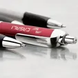 Daria Ballpoint Pen with Triangular Barrel and Rubber Grip