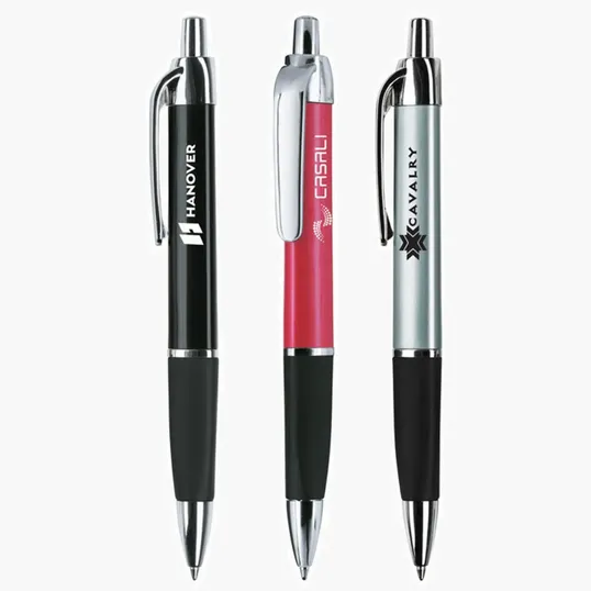 Daria Ballpoint Pen with Triangular Barrel and Rubber Grip — view 5