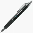 Daria Ballpoint Pen with Triangular Barrel and Rubber Grip — view 3
