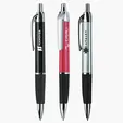 Daria Ballpoint Pen with Triangular Barrel and Rubber Grip — view 5
