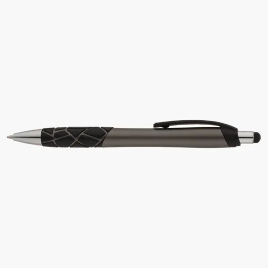 Basics Plastik Geo Ballpoint Pen with Stylus — view 4