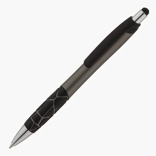 Basics Plastik Geo Ballpoint Pen with Stylus — view 6