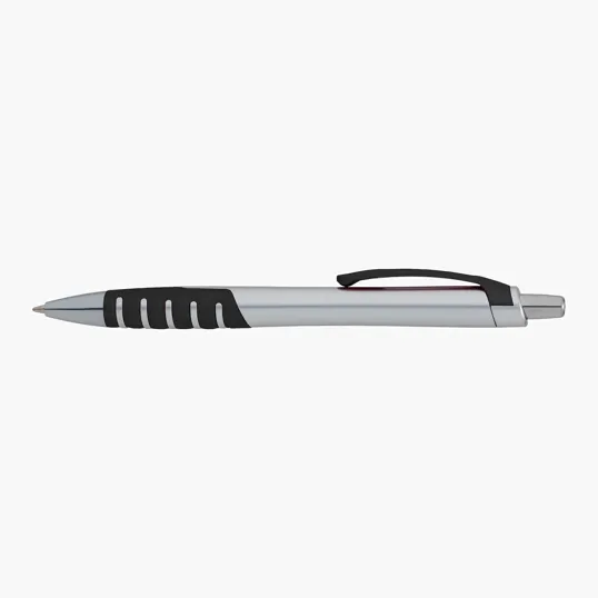 Apex Silver Plunge-Action Ballpoint Pen — view 3