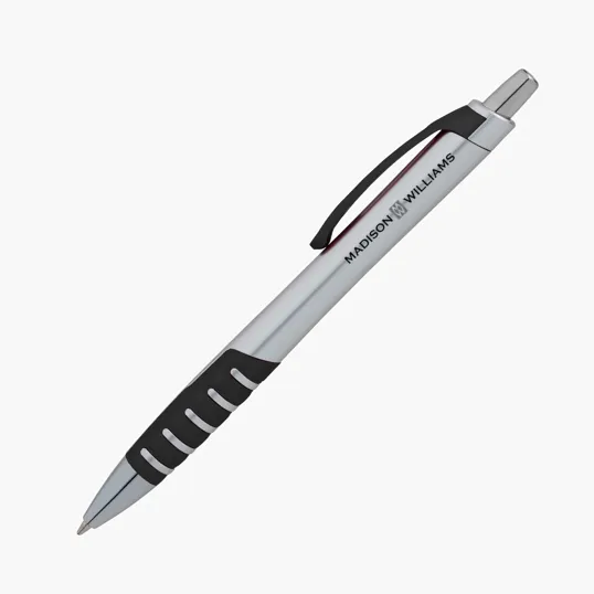 Apex Silver Plunge-Action Ballpoint Pen — view 4