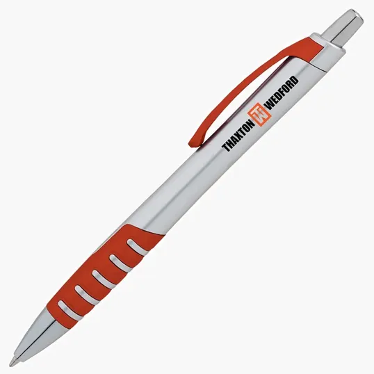 Apex Silver Plunge-Action Ballpoint Pen — view 5