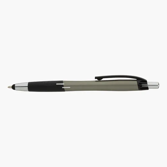 Basics Plastik Syracuse Plunge-Action Ballpoint / Stylus Pen — view 3