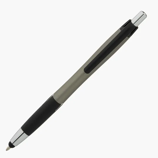Basics Plastik Syracuse Plunge-Action Ballpoint / Stylus Pen — view 4