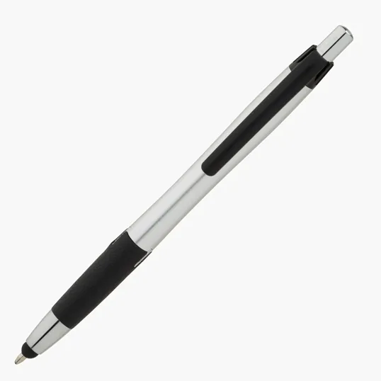 Basics Plastik Syracuse Plunge-Action Ballpoint / Stylus Pen — view 17