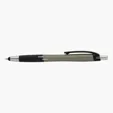 Basics Plastik Syracuse Plunge-Action Ballpoint / Stylus Pen — view 3
