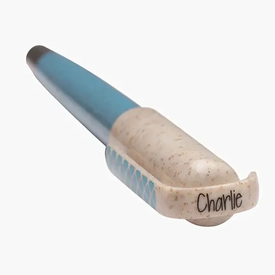 Charlie Plunge-Action Ballpoint Pen with Stylus and Mood Face — view 12