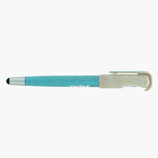 Charlie Plunge-Action Ballpoint Pen with Stylus and Mood Face — view 17