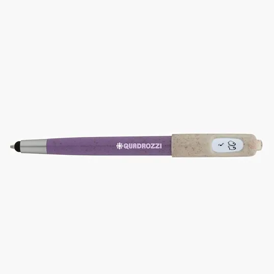 Charlie Plunge-Action Ballpoint Pen with Stylus and Mood Face — view 23
