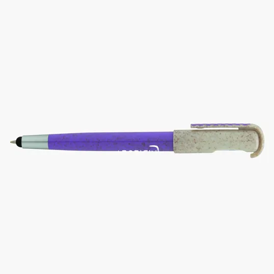 Charlie Plunge-Action Ballpoint Pen with Stylus and Mood Face — view 27