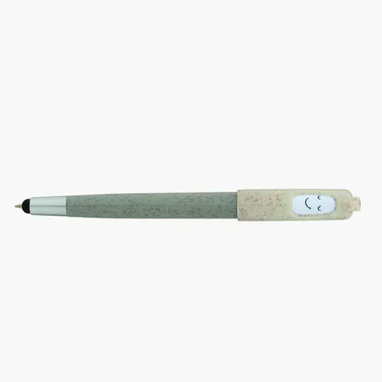 Charlie Plunge-Action Ballpoint Pen with Stylus and Mood Face — view 47