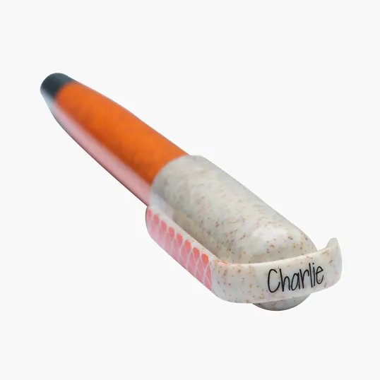 Charlie Plunge-Action Ballpoint Pen with Stylus and Mood Face — view 58