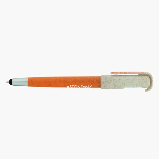 Charlie Plunge-Action Ballpoint Pen with Stylus and Mood Face — view 59