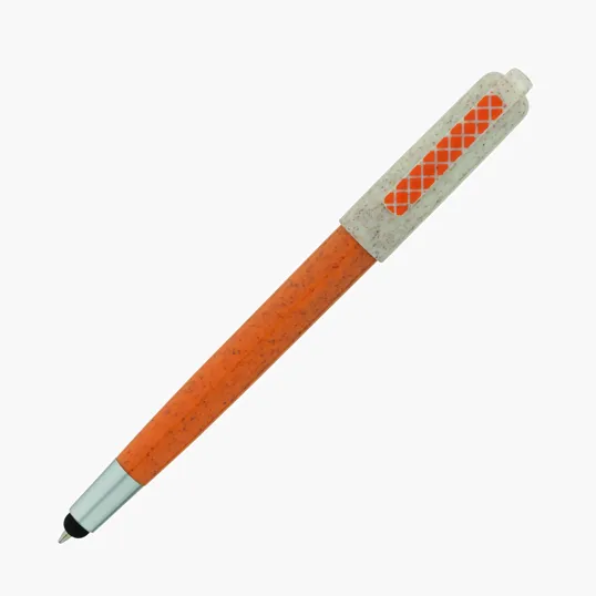 Charlie Plunge-Action Ballpoint Pen with Stylus and Mood Face — view 60