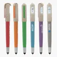 Charlie Plunge-Action Ballpoint Pen with Stylus and Mood Face