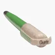 Charlie Plunge-Action Ballpoint Pen with Stylus and Mood Face — view 3