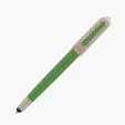 Charlie Plunge-Action Ballpoint Pen with Stylus and Mood Face — view 4