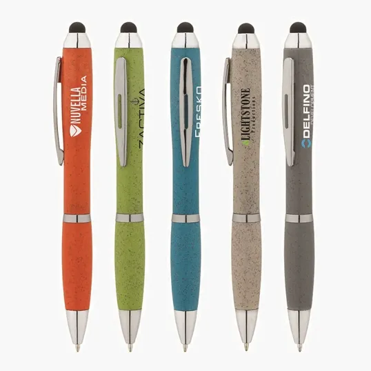 Basics Plastik Olivia Twist-Action Ballpoint Pen with Stylus