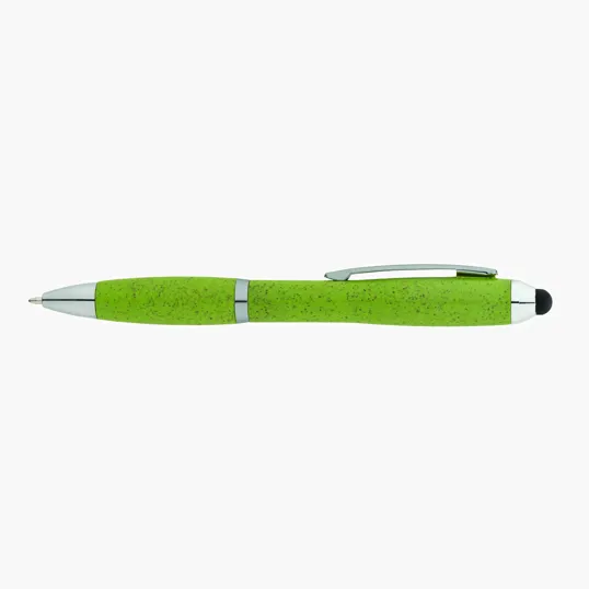 Basics Plastik Olivia Twist-Action Ballpoint Pen with Stylus — view 5
