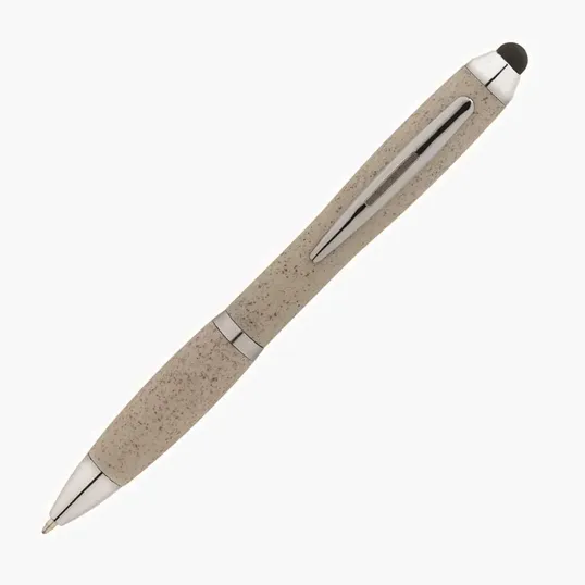 Basics Plastik Olivia Twist-Action Ballpoint Pen with Stylus — view 7