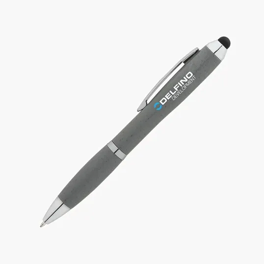 Basics Plastik Olivia Twist-Action Ballpoint Pen with Stylus — view 15