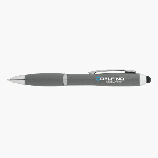 Basics Plastik Olivia Twist-Action Ballpoint Pen with Stylus — view 17