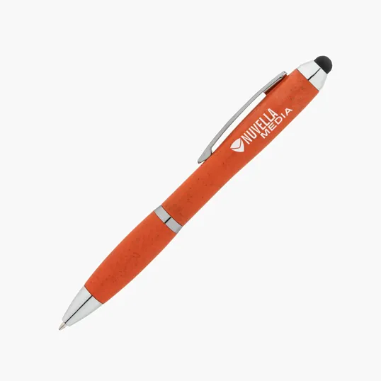Basics Plastik Olivia Twist-Action Ballpoint Pen with Stylus — view 21