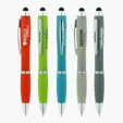 Basics Plastik Olivia Twist-Action Ballpoint Pen with Stylus — view 2