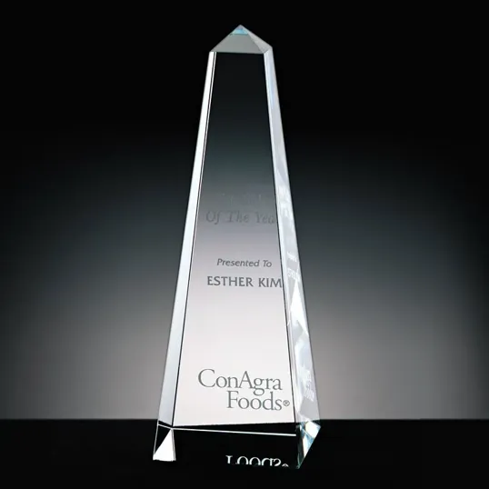 Dolmen II Medium Crystal Obelisk Award