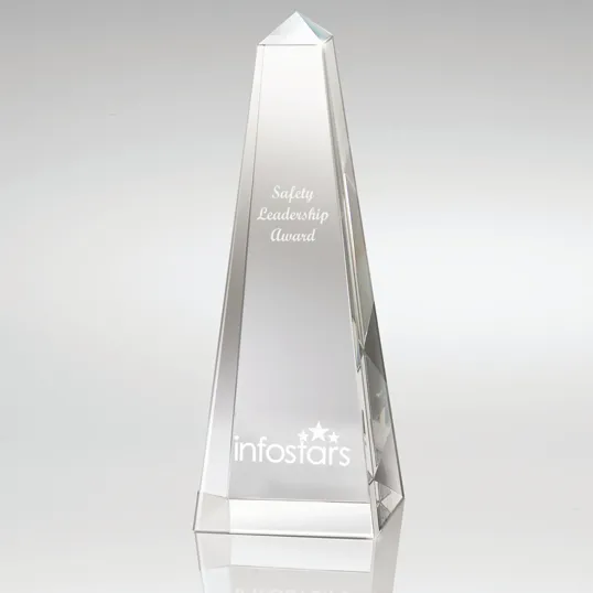 Dolmen II Medium Crystal Obelisk Award — view 4