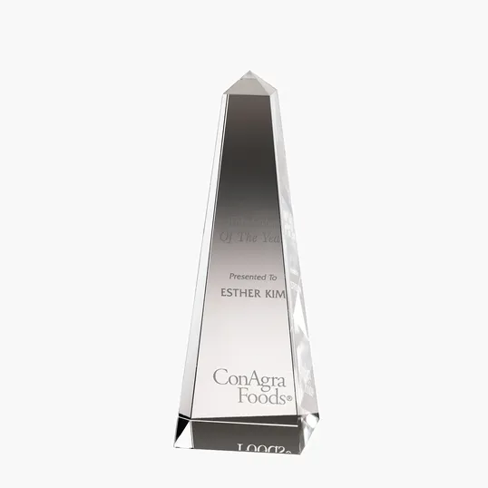 Dolmen II Medium Crystal Obelisk Award — view 5