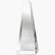 Dolmen II Medium Crystal Obelisk Award — view 3
