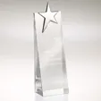 Estrela Silver Star Tower Crystal Award
