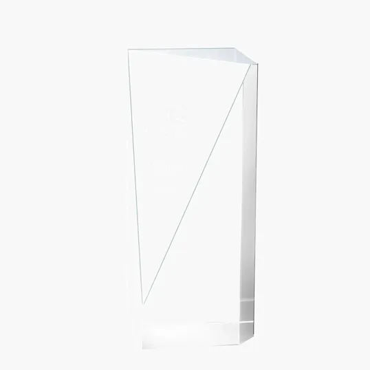 Calle Il Large Wedge Cut Crystal Block — view 4