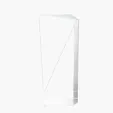 Calle Il Large Wedge Cut Crystal Block — view 4