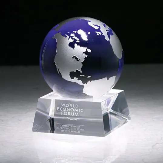 Firmada II Blue Crystal Globe — view 2