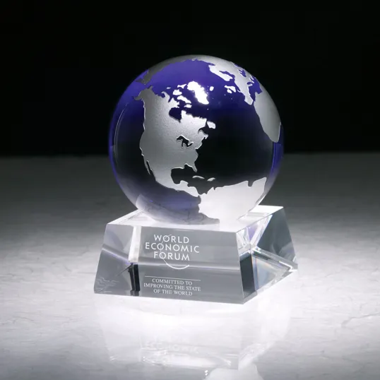 Firmada II Blue Crystal Globe — view 3