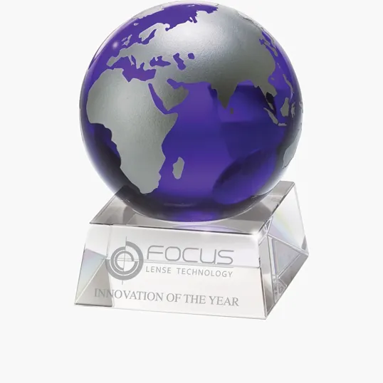 Firmada II Blue Crystal Globe — view 4