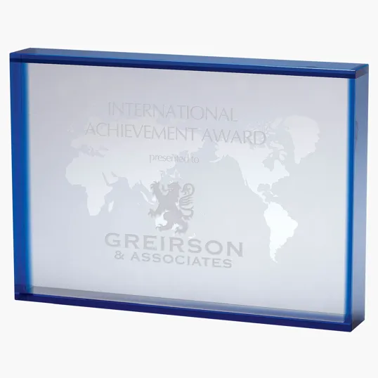 Crystal World Map Award — view 2