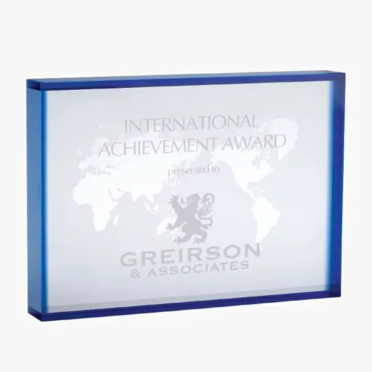 Crystal World Map Award — view 3
