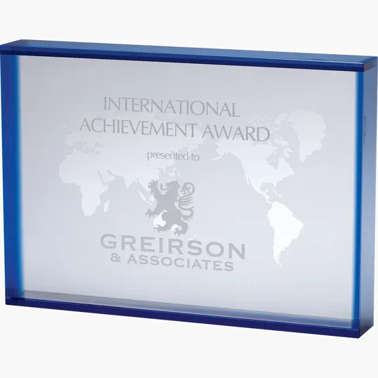 Crystal World Map Award — view 4