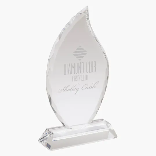 Large Crystal Flame Award