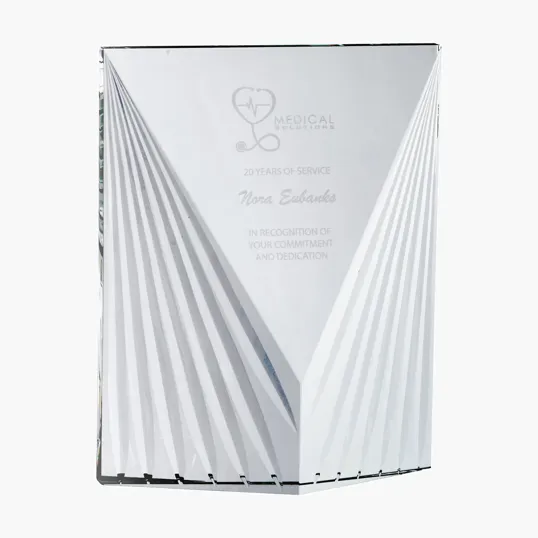 Antares Slanted Crystal Polygon Award