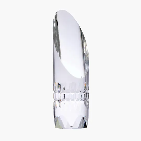 Alphard Slanted Crystal Trophy — view 2
