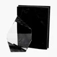 Aquila Crystal Polygon Award with Marble Trim — view 3